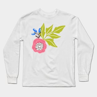 Sunny Bubblegum Camellias Long Sleeve T-Shirt